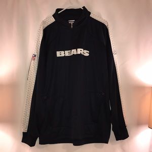 Chicago Bears Quarter Zip-Reebok Sideline Adult XL